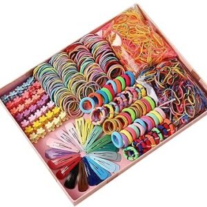 Bow Hair Clips And Rubber Band