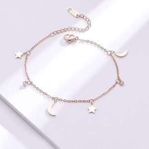 Inter-Linked Chain Style Chic Anklet for Women And Girls