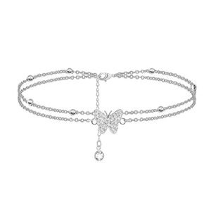 Multi-Layered Gold-Plated Chain Designed Anklets for Women and Girls